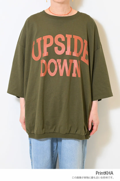 裾ギャザーCUPSIDEプルオーバー