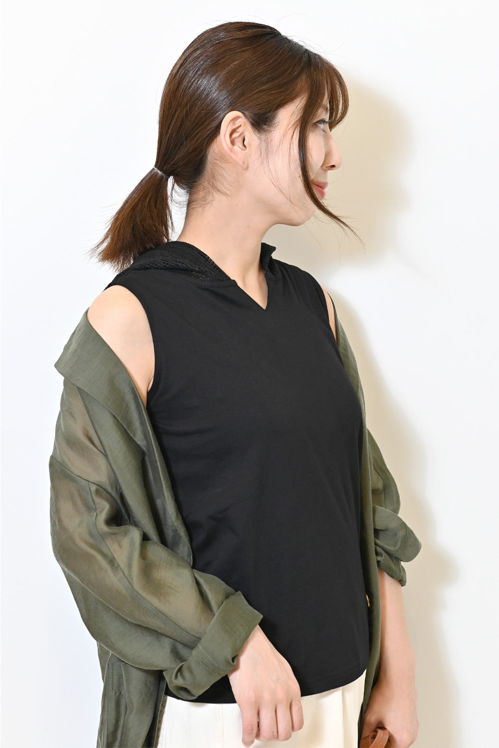 ≪SALE≫【charmmy】Hood Lace Pullover