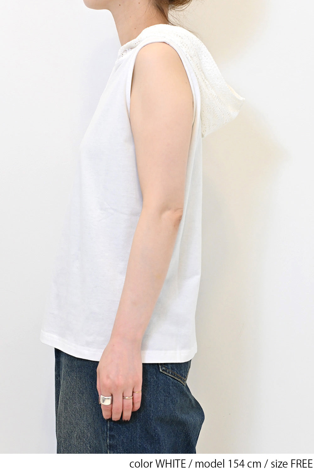 ≪SALE≫【charmmy】Hood Lace Pullover