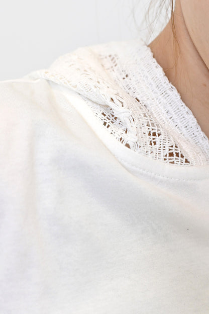 ≪SALE≫【charmmy】Hood Lace Pullover