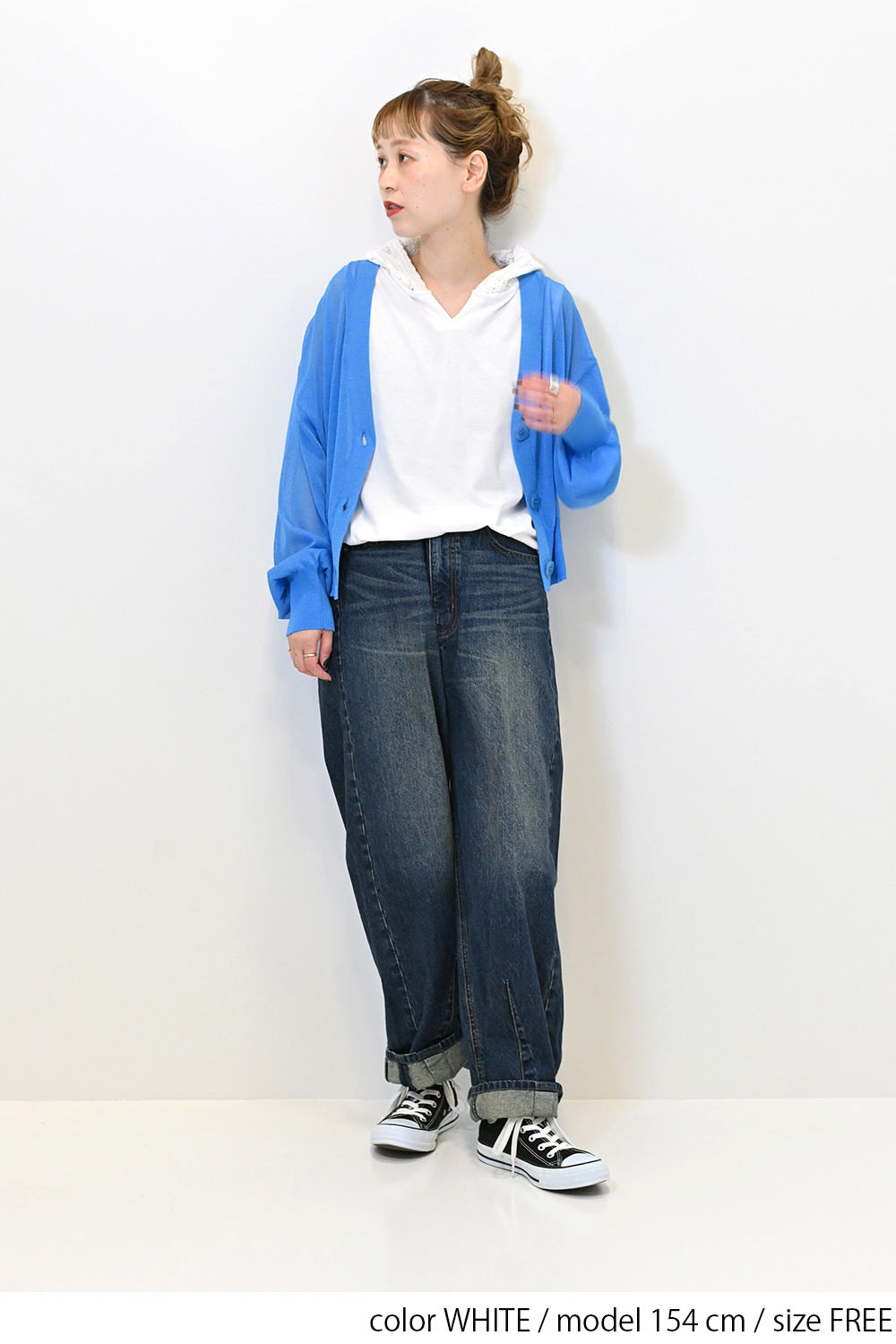 ≪SALE≫【charmmy】Hood Lace Pullover