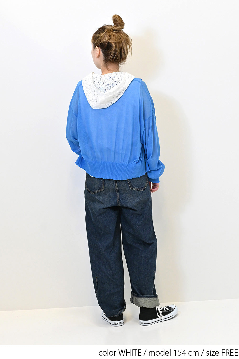 ≪SALE≫【charmmy】Hood Lace Pullover