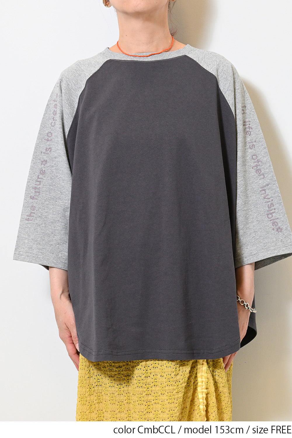 【GRAVER】FEVER LOVER ラグラン半袖T 3COLOR ANDFAMILYS 3/4 Raglan Tee - 7.93 - XX-25071P 綿糸と