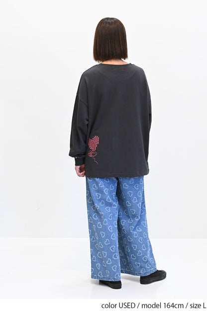 デニムハートパンツ