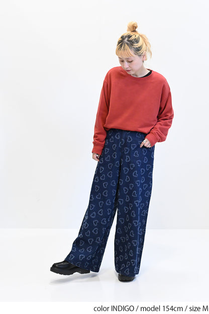 デニムハートパンツ