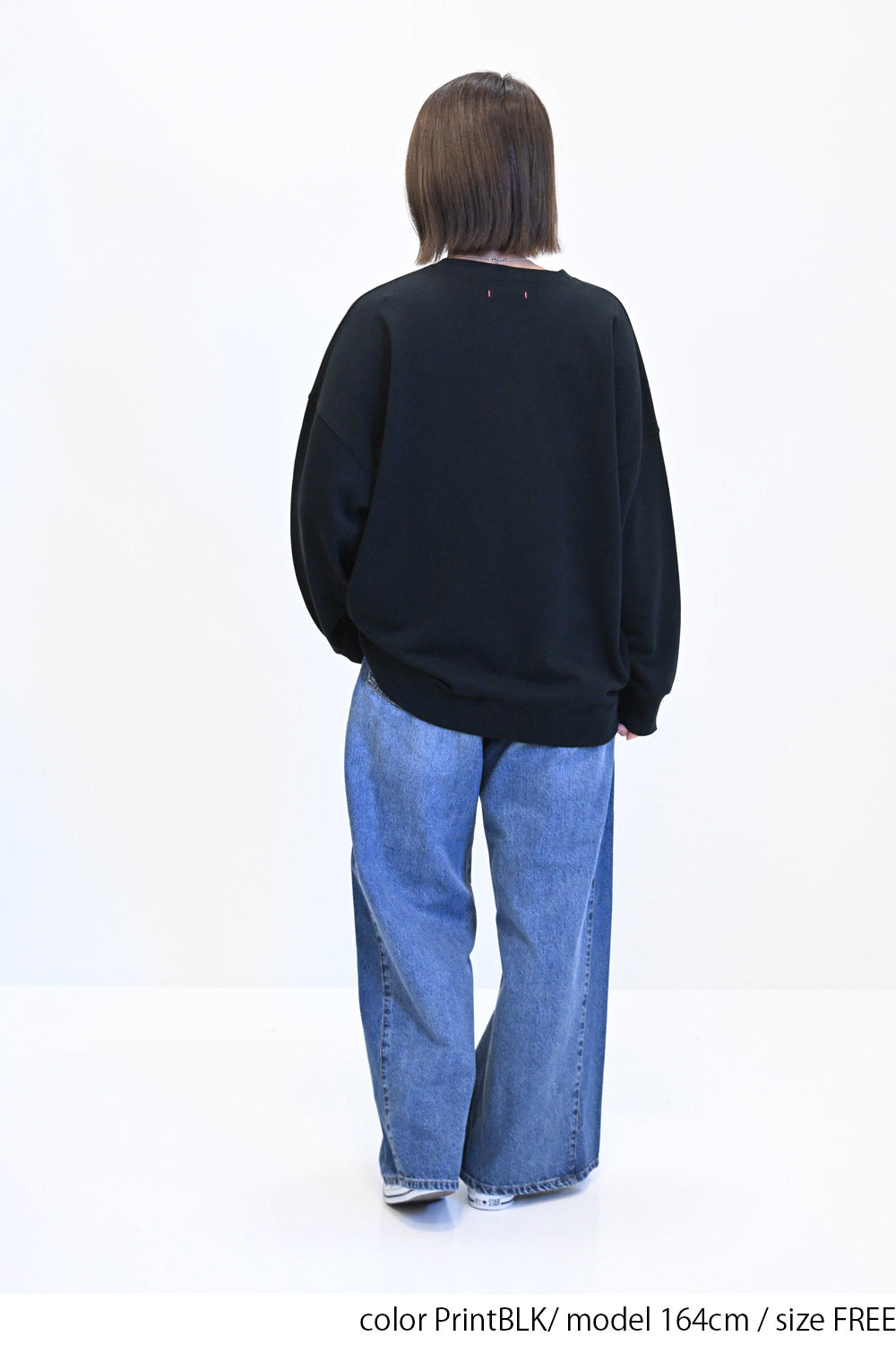 ≪SALE≫ 【charmmy】 Patch Embroidered Big Sweatshirt