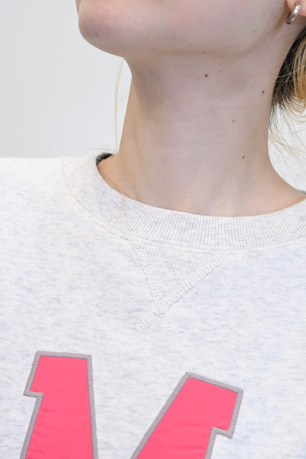 ≪SALE≫ 【charmmy】 Patch Embroidered Big Sweatshirt