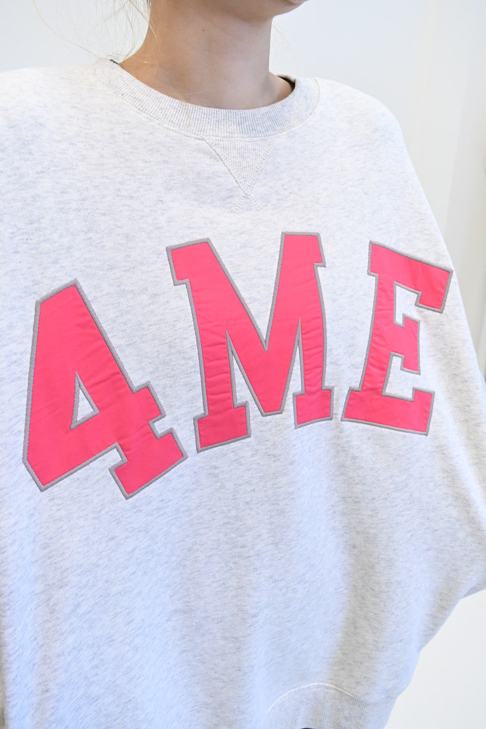 ≪SALE≫ 【charmmy】 Patch Embroidered Big Sweatshirt