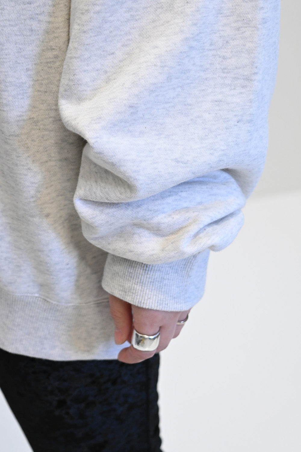 ≪SALE≫ 【charmmy】 Patch Embroidered Big Sweatshirt