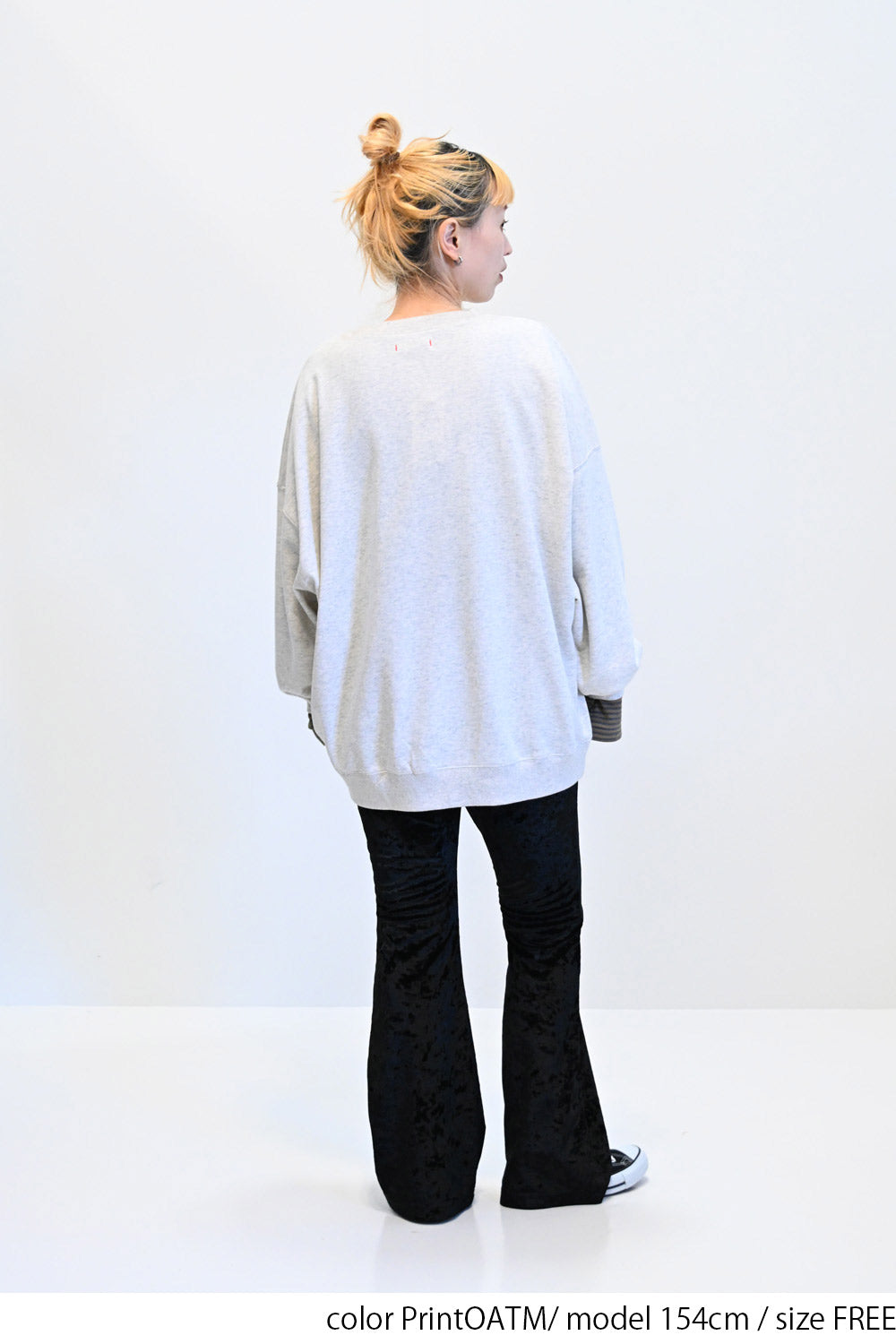 ≪SALE≫ 【charmmy】 Patch Embroidered Big Sweatshirt