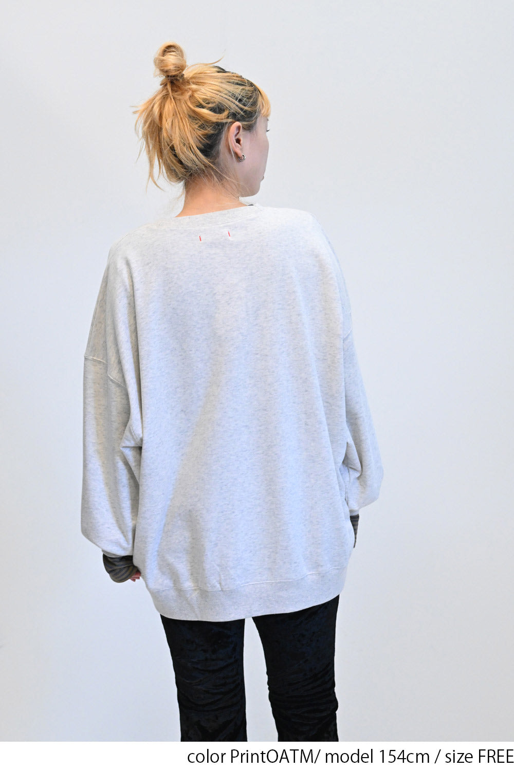≪SALE≫ 【charmmy】 Patch Embroidered Big Sweatshirt