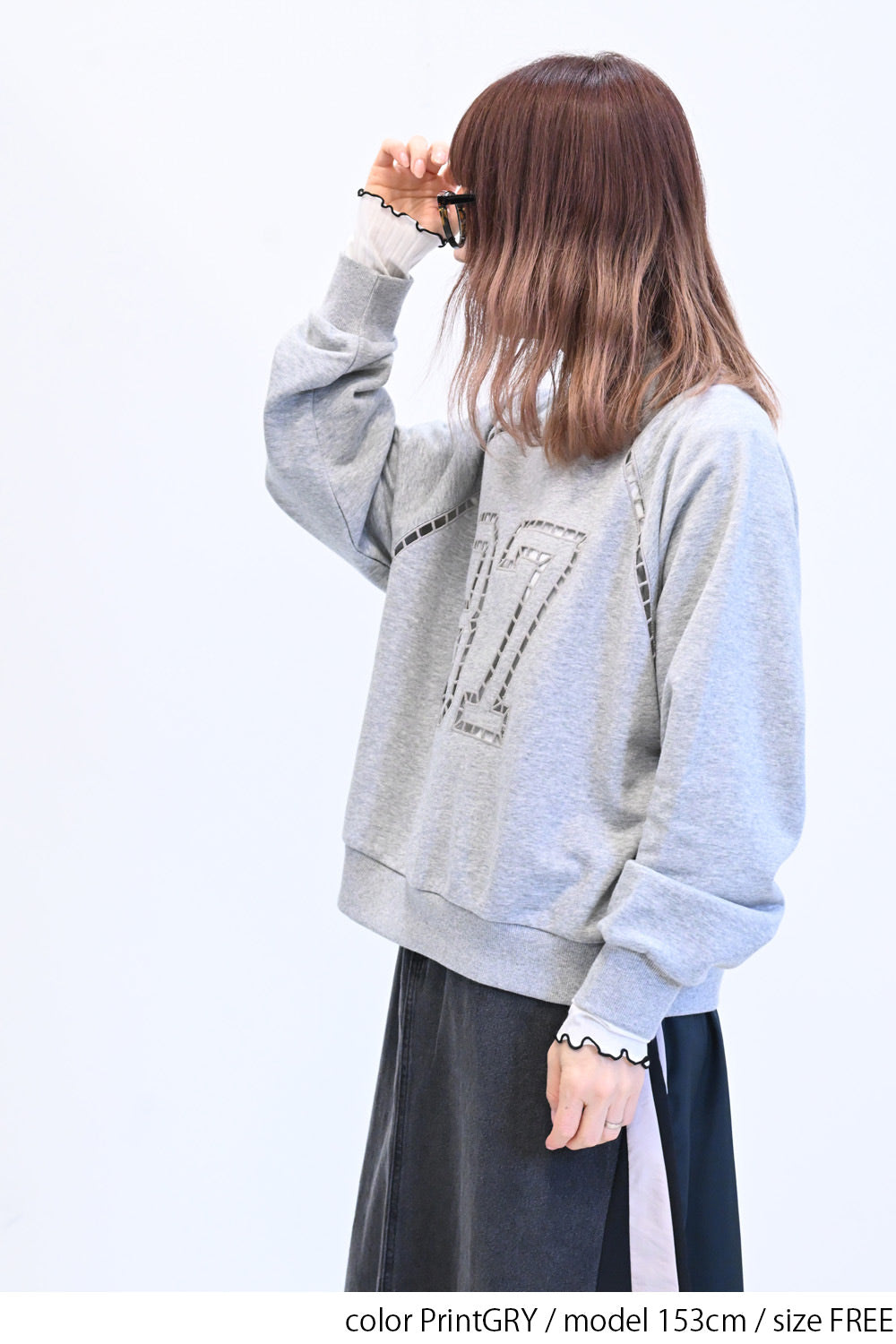 ≪SALE≫ 【charmmy】 Lace Number Sweatshirt