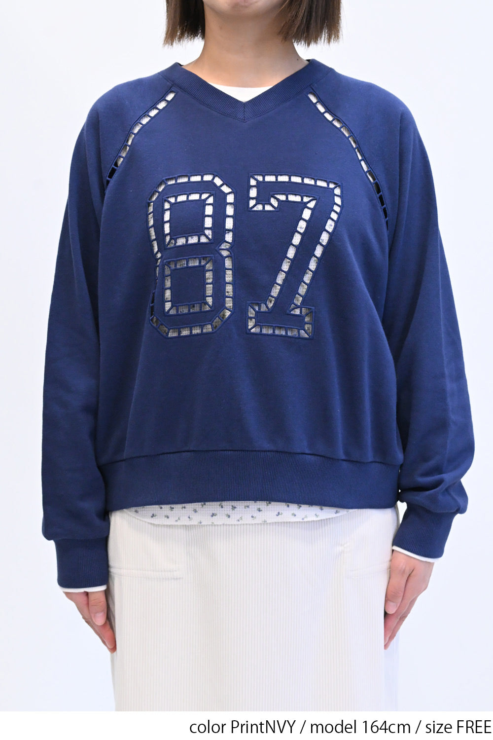 ≪SALE≫ 【charmmy】 Lace Number Sweatshirt
