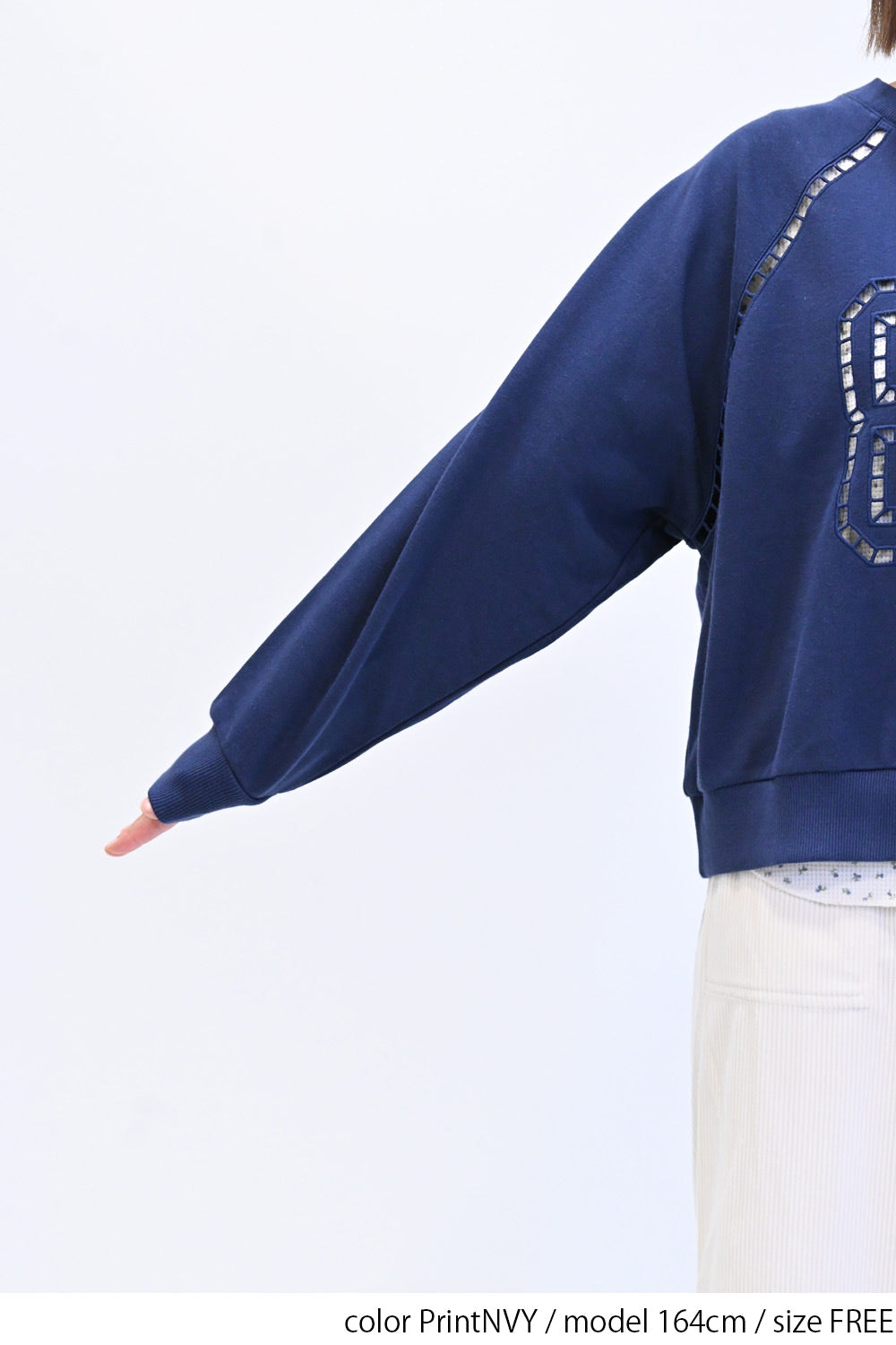 ≪SALE≫ 【charmmy】 Lace Number Sweatshirt