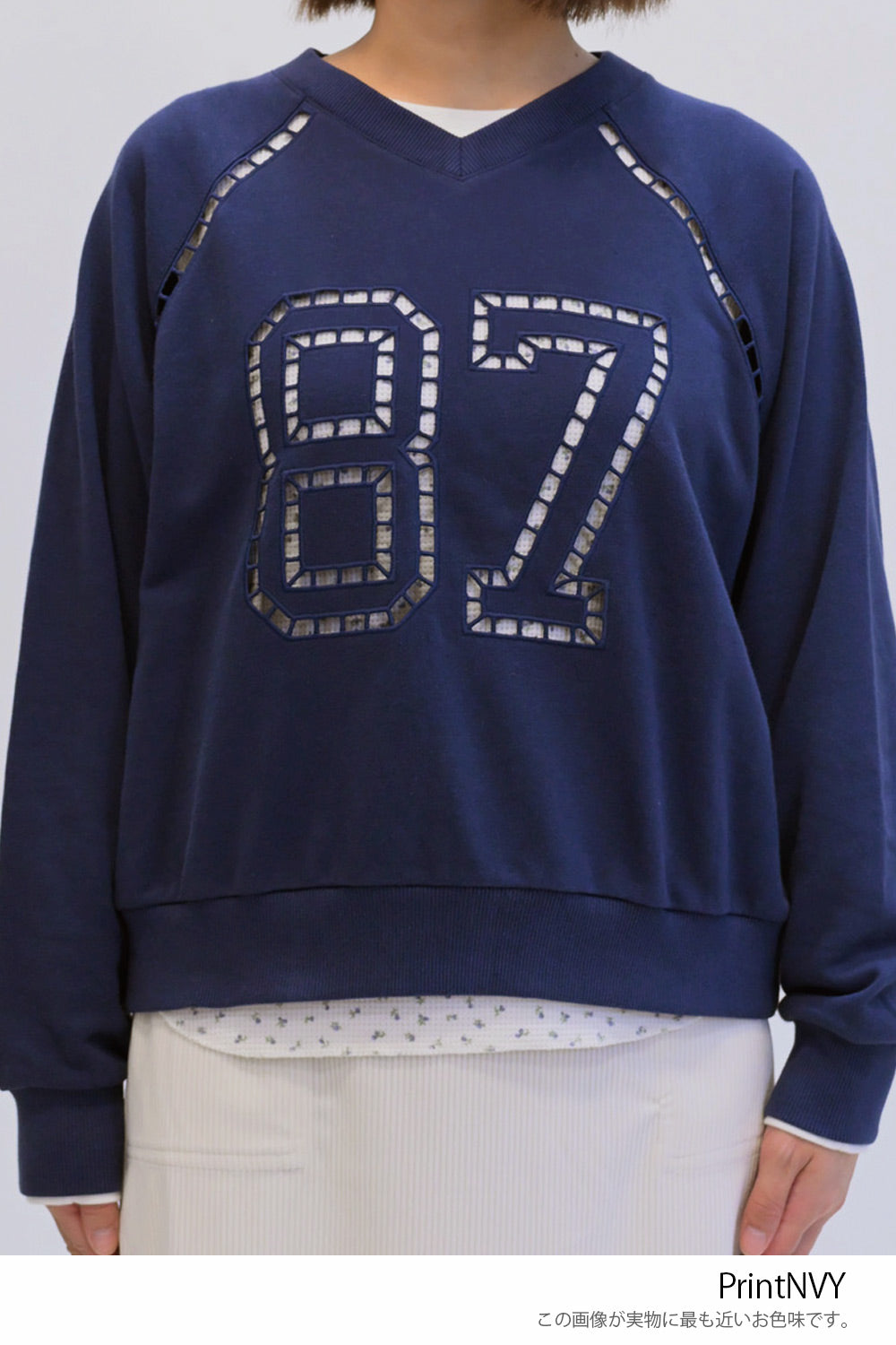 ≪SALE≫ 【charmmy】 Lace Number Sweatshirt