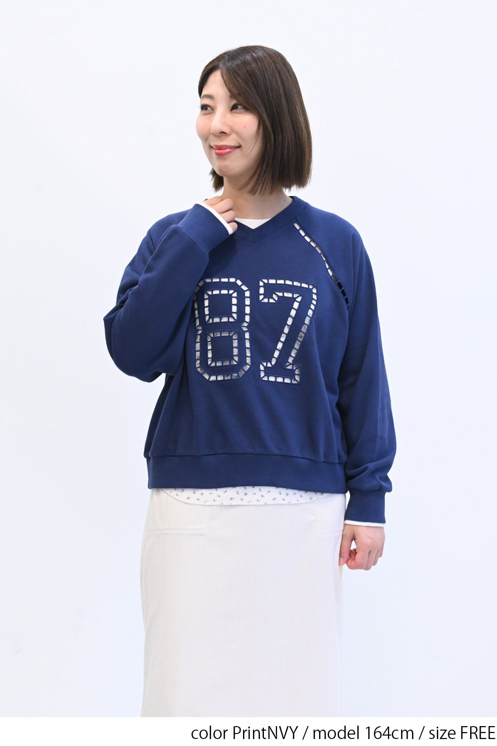 ≪SALE≫ 【charmmy】 Lace Number Sweatshirt