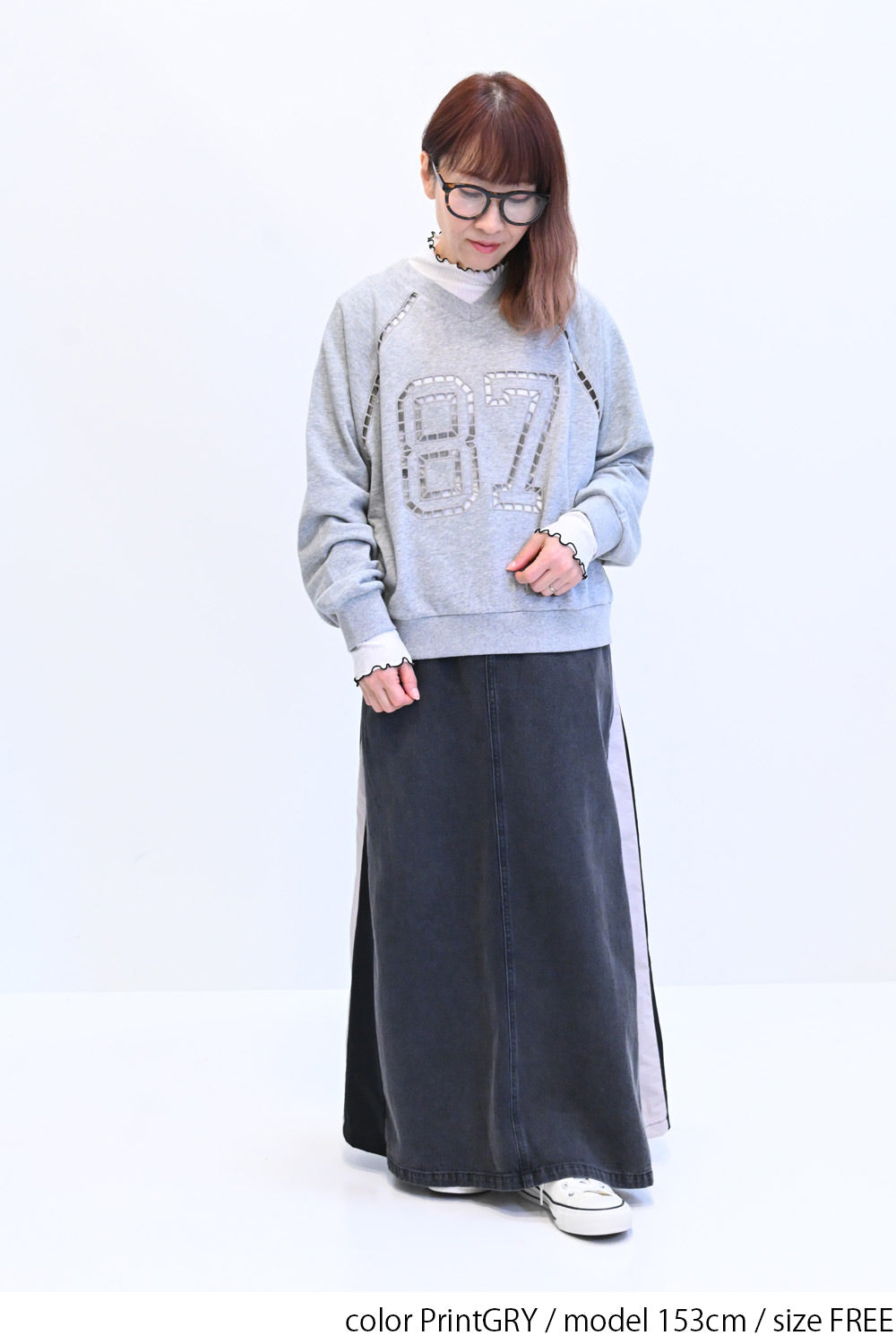 ≪SALE≫ 【charmmy】 Lace Number Sweatshirt