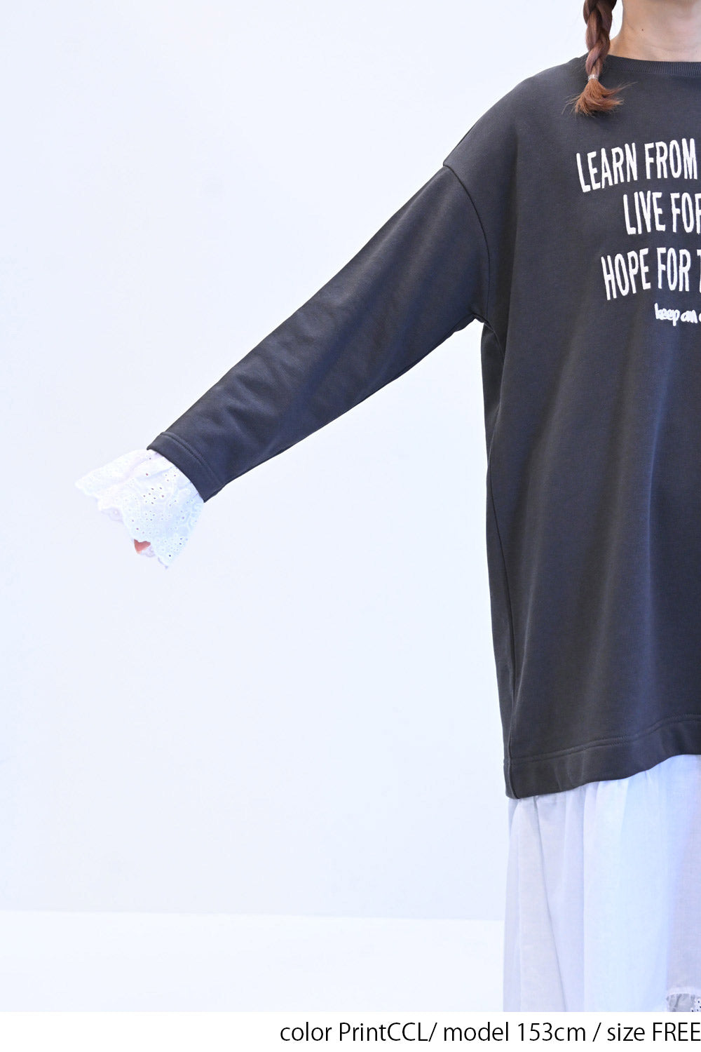 ≪SALE≫ 【charmmy】 Lace Switch Fleece Dress