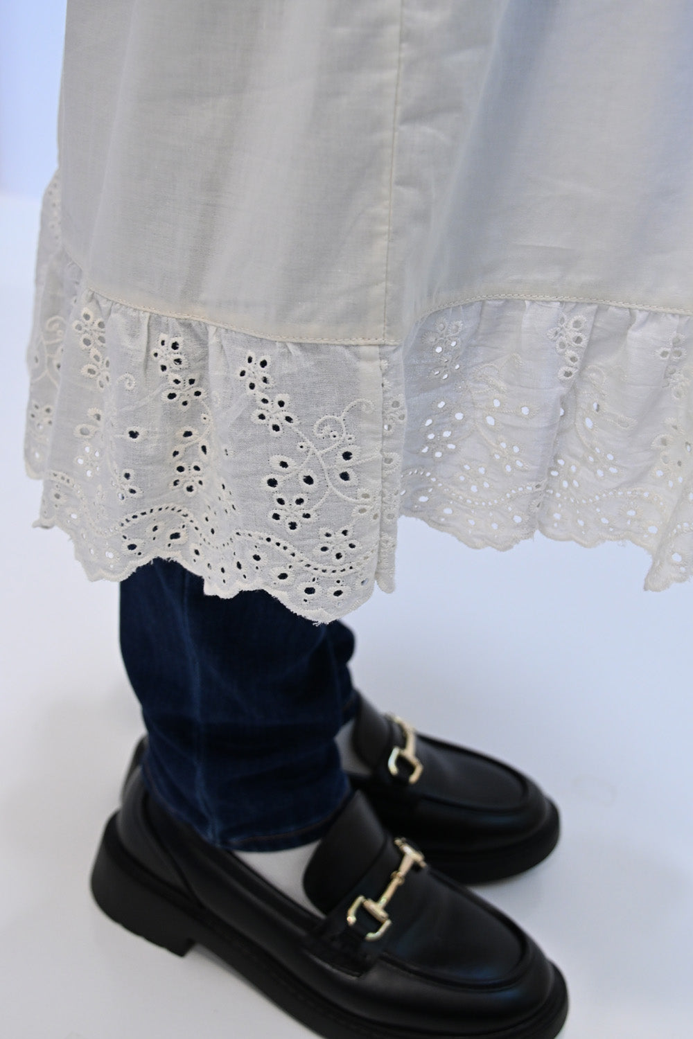 ≪SALE≫ 【charmmy】 Lace Switch Fleece Dress