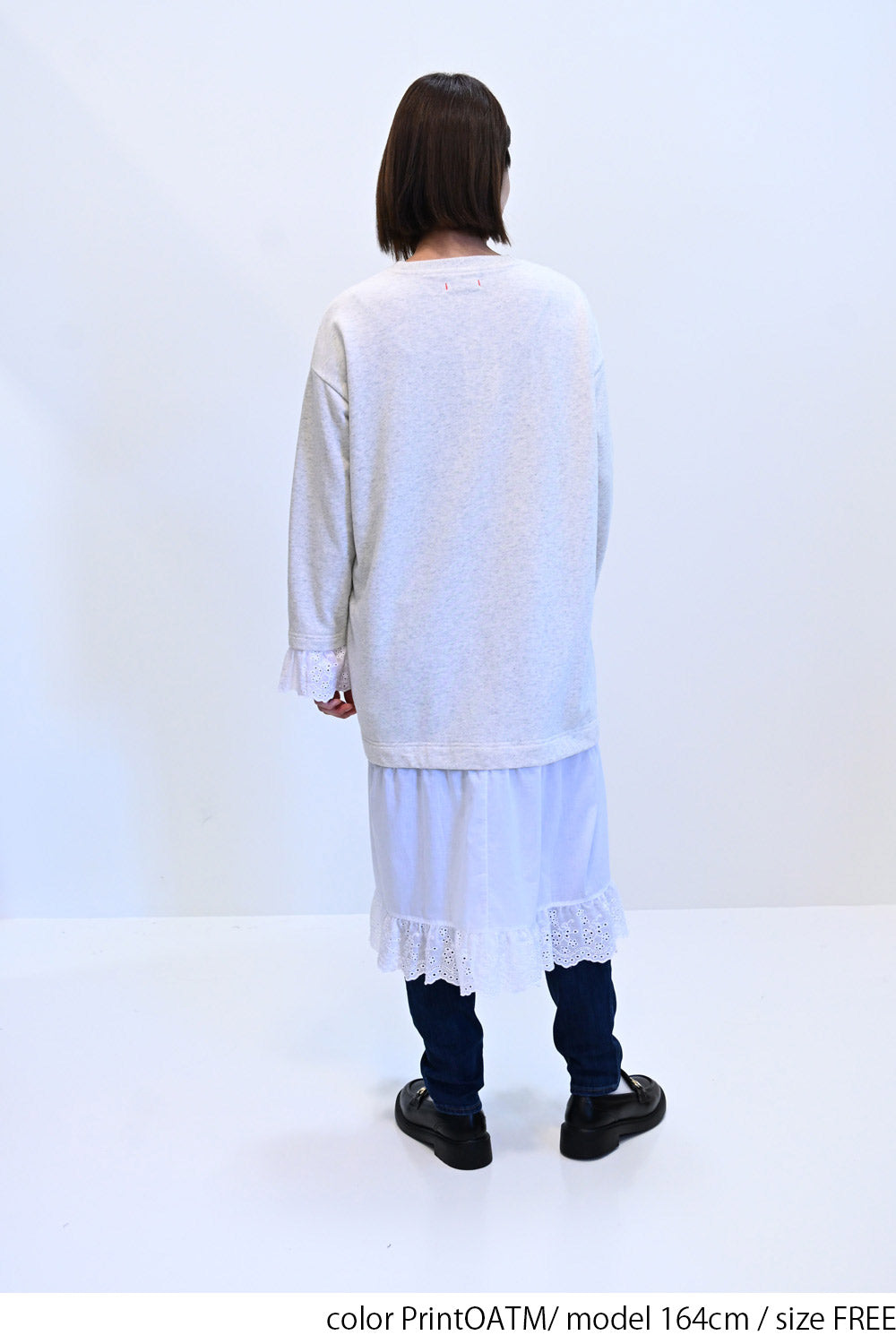 ≪SALE≫ 【charmmy】 Lace Switch Fleece Dress