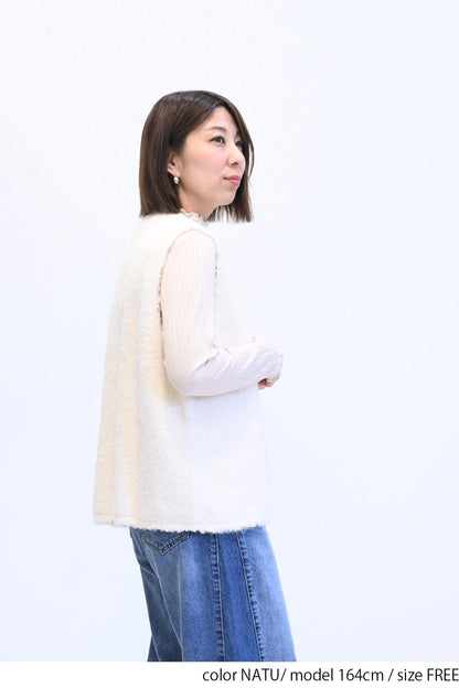 ≪SALE≫ 【charmmy】 Fur Vest