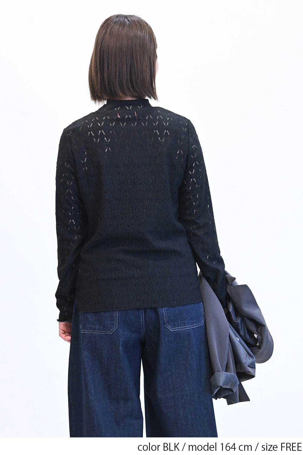 ≪SALE≫ 【charmmy】 Cut-and-Sew Lace Petit High Pullover