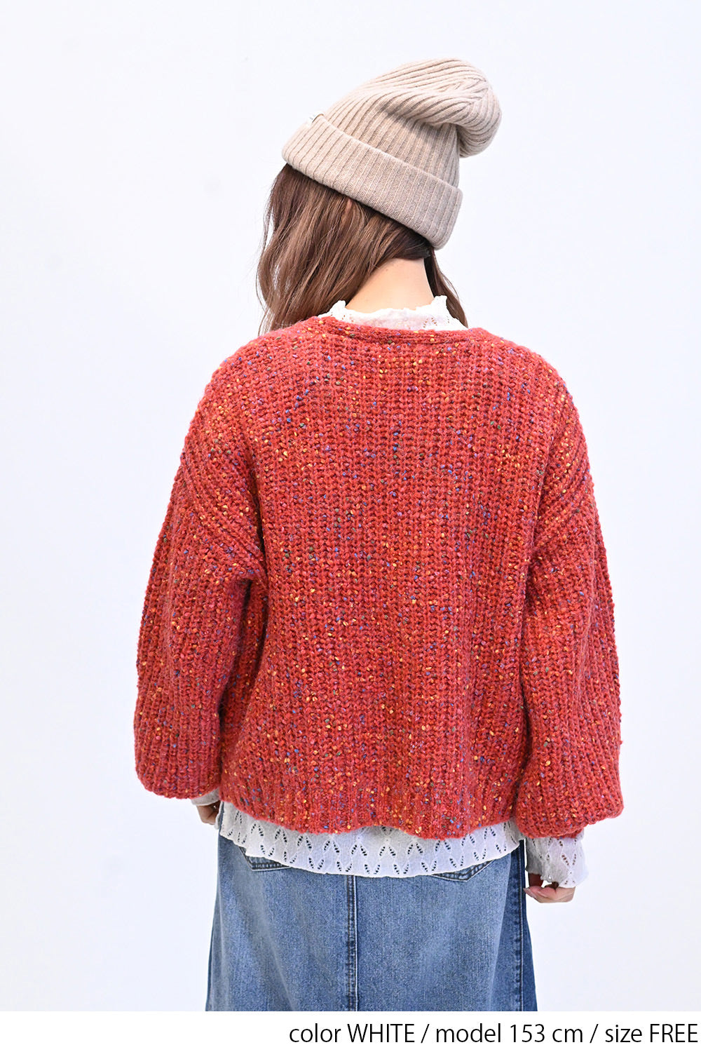 ≪SALE≫ 【charmmy】 Cut-and-Sew Lace Petit High Pullover