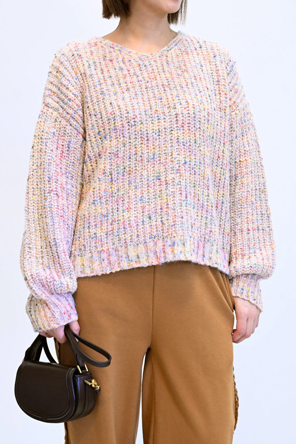 ≪SALE≫【charmmy】カラフルニットプルオーバー