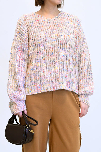 ≪SALE≫【charmmy】カラフルニットプルオーバー