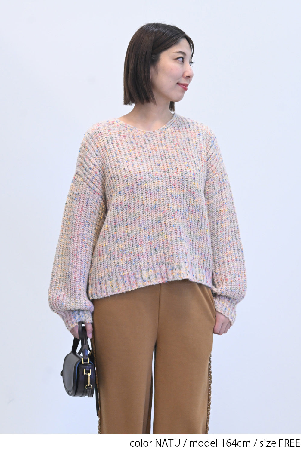 ≪SALE≫【charmmy】カラフルニットプルオーバー