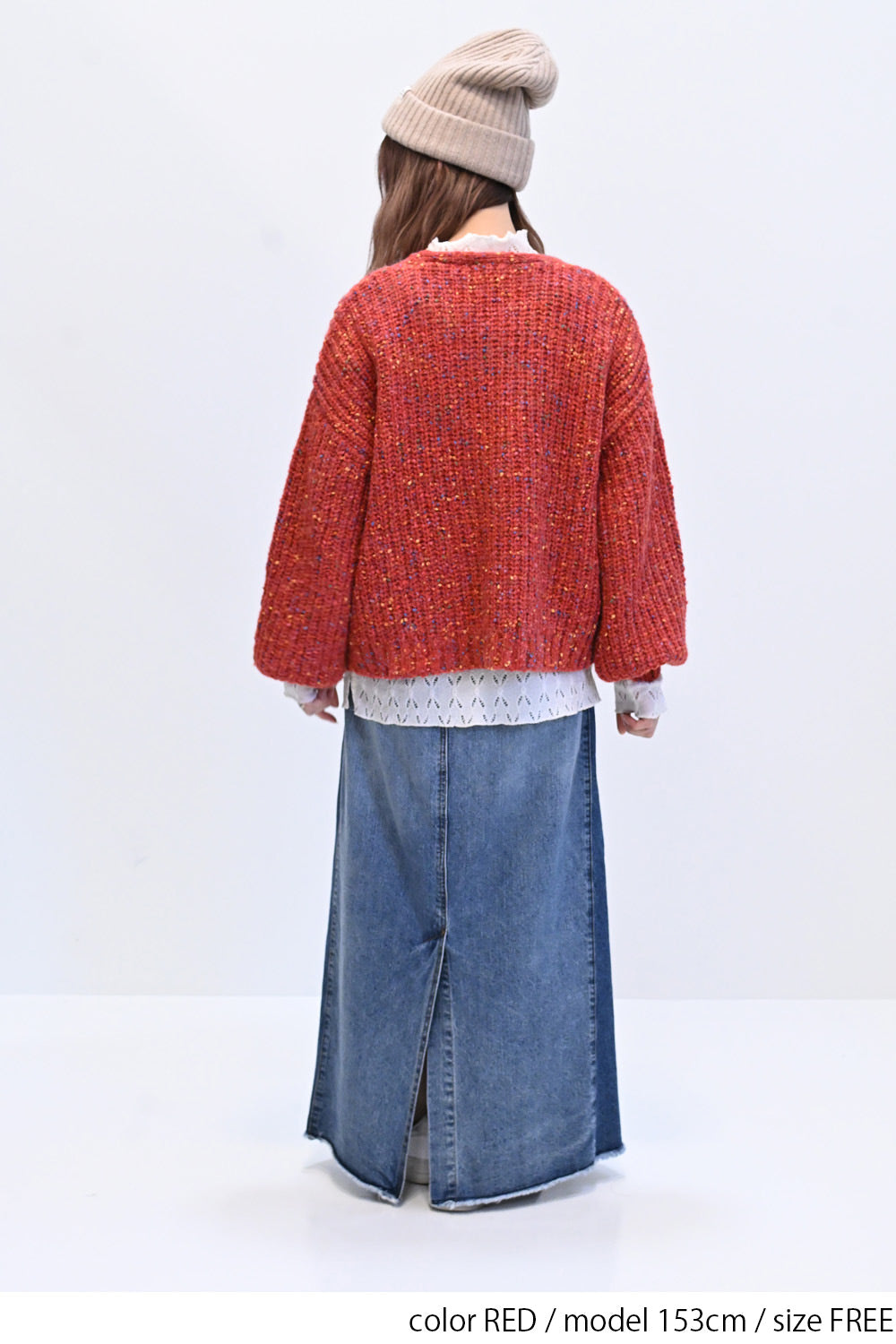 ≪SALE≫【charmmy】カラフルニットプルオーバー