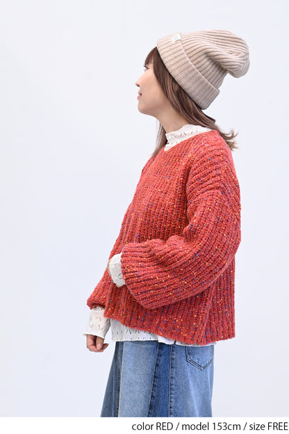 ≪SALE≫【charmmy】カラフルニットプルオーバー