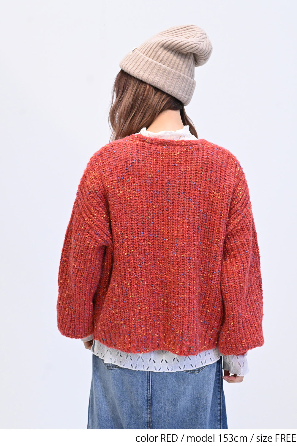 ≪SALE≫【charmmy】カラフルニットプルオーバー