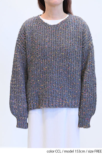 ≪SALE≫【charmmy】カラフルニットプルオーバー