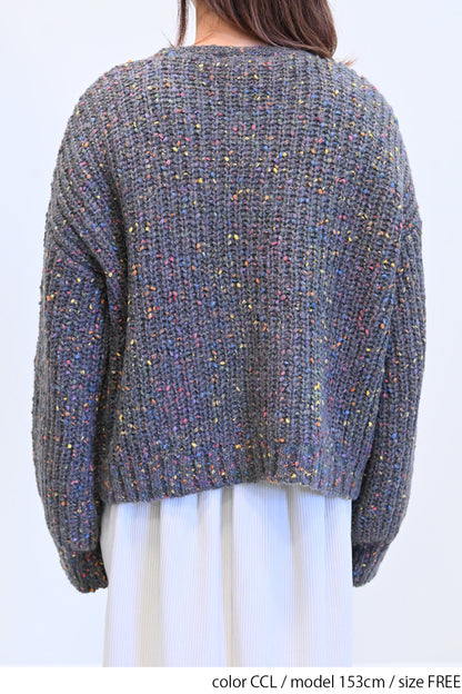 ≪SALE≫【charmmy】カラフルニットプルオーバー