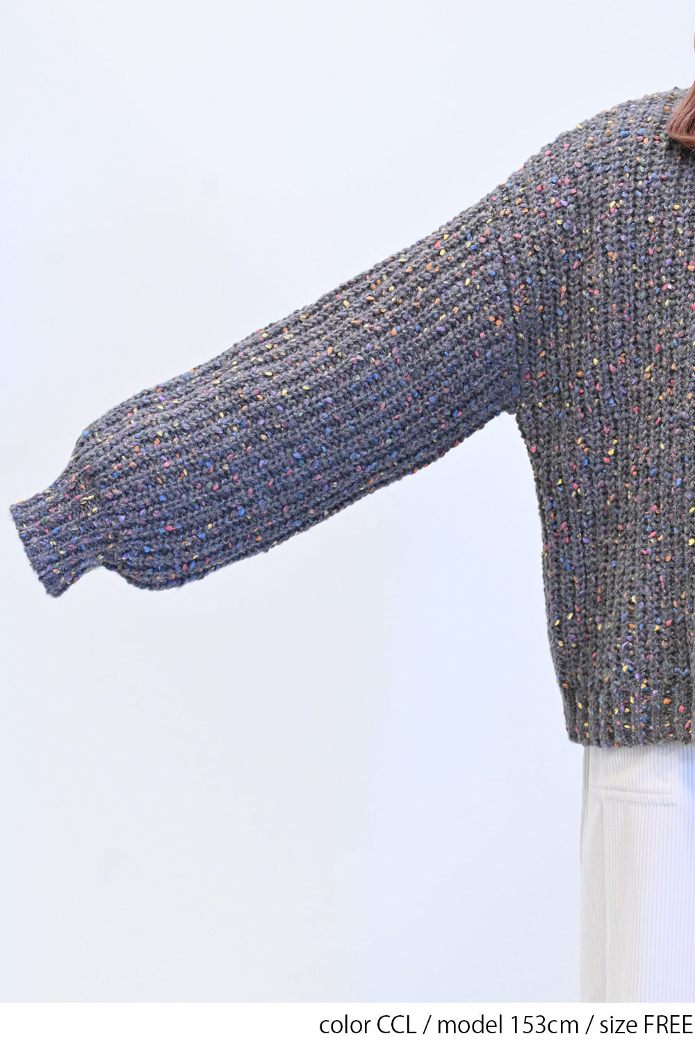 ≪SALE≫【charmmy】カラフルニットプルオーバー