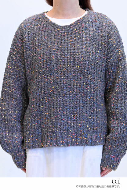 ≪SALE≫【charmmy】カラフルニットプルオーバー