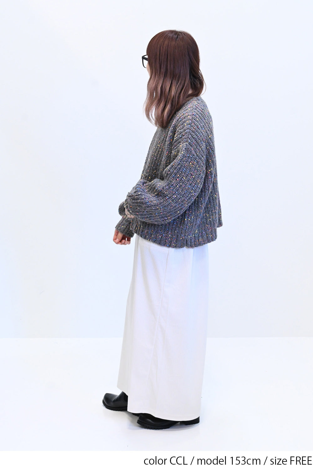 ≪SALE≫【charmmy】カラフルニットプルオーバー