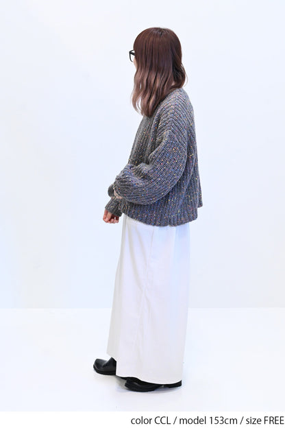 ≪SALE≫【charmmy】カラフルニットプルオーバー