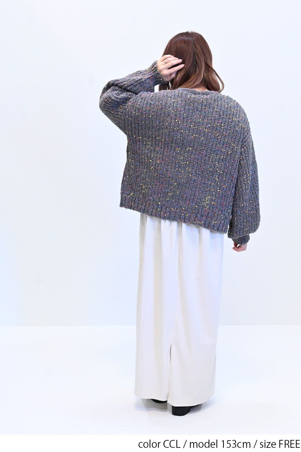 ≪SALE≫【charmmy】カラフルニットプルオーバー