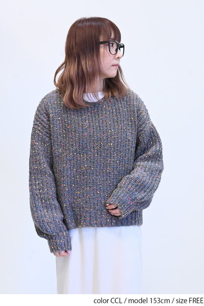≪SALE≫【charmmy】カラフルニットプルオーバー
