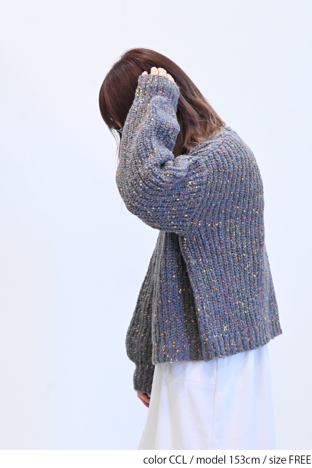 ≪SALE≫【charmmy】カラフルニットプルオーバー