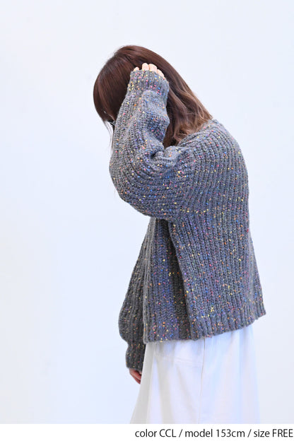 ≪SALE≫【charmmy】カラフルニットプルオーバー