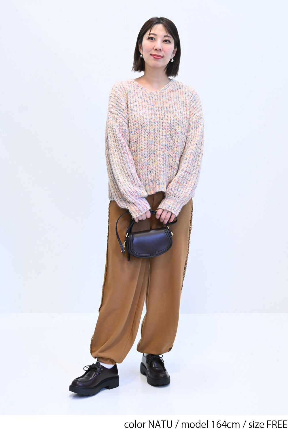 ≪SALE≫【charmmy】カラフルニットプルオーバー