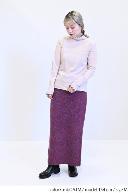 ≪SALE≫Turtleneck Ribbed Cut-and-Sew