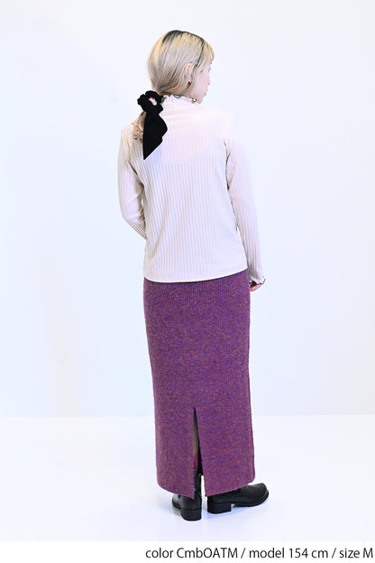 ≪SALE≫Turtleneck Ribbed Cut-and-Sew