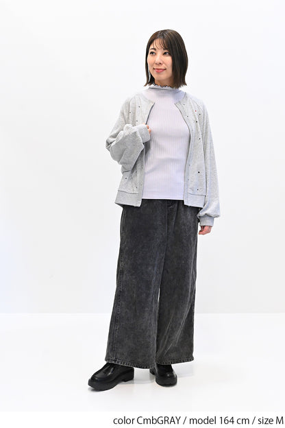 ≪SALE≫Turtleneck Ribbed Cut-and-Sew