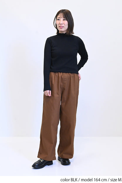 ≪SALE≫Turtleneck Ribbed Cut-and-Sew
