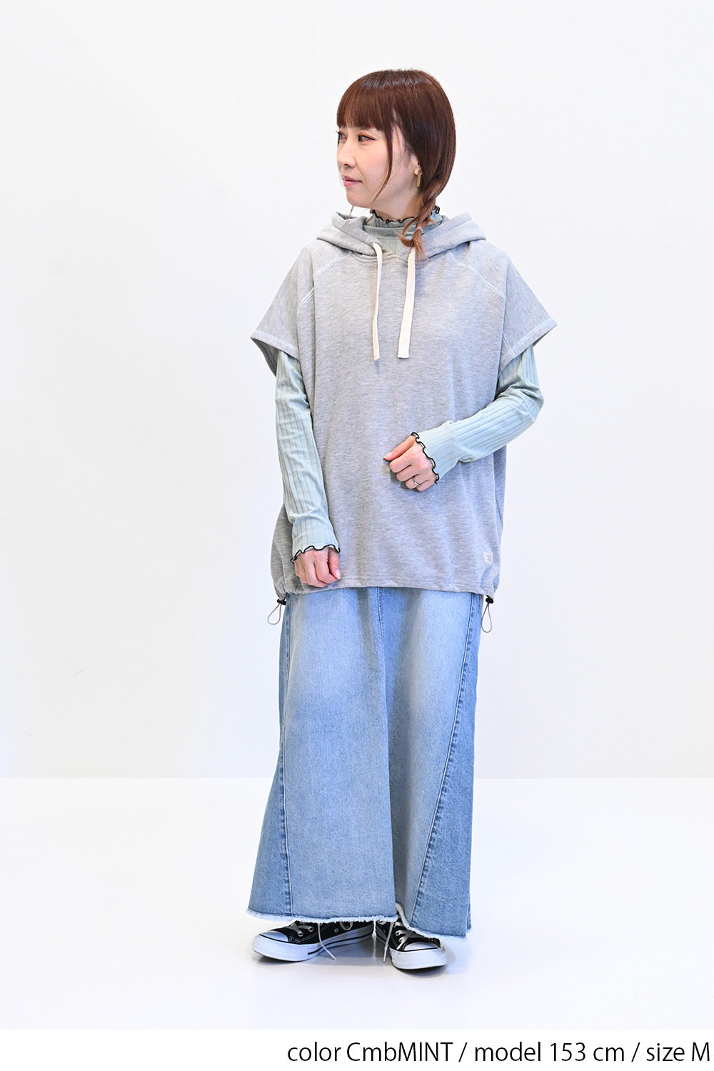 ≪SALE≫Turtleneck Ribbed Cut-and-Sew