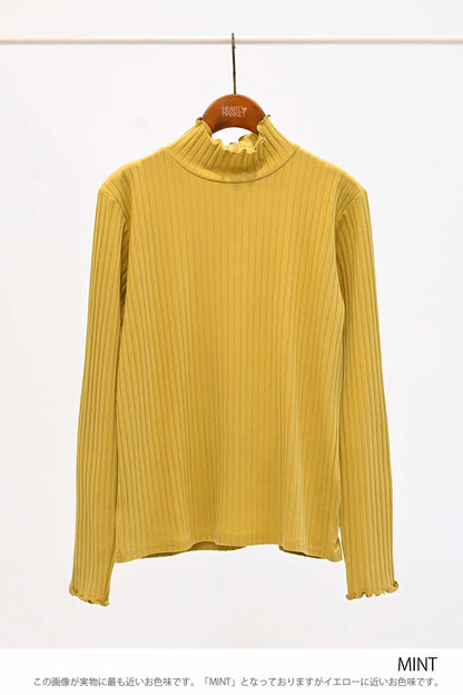 ≪SALE≫Turtleneck Ribbed Cut-and-Sew